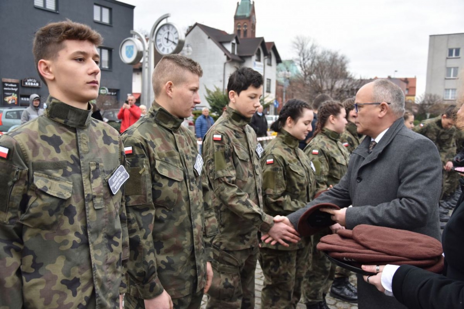 Zdjęcie w galerii na portalu naszwodzislaw.com: Klasy mundurowe z Rydułtów ślubowały [FOTO] wiadomości z regionu