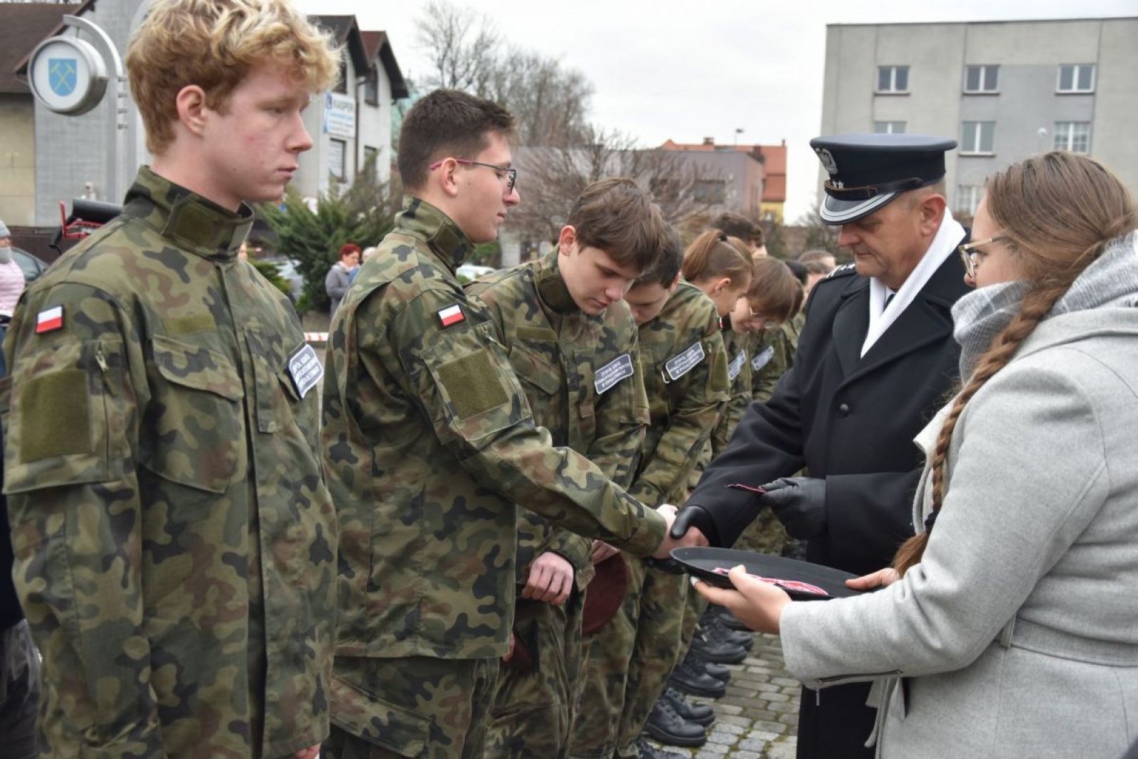 Zdjęcie w galerii na portalu naszwodzislaw.com: Klasy mundurowe z Rydułtów ślubowały [FOTO] wiadomości z regionu