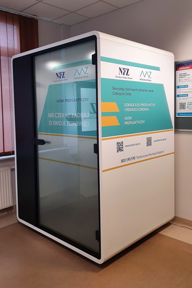 Zdjęcie w galerii na portalu naszwodzislaw.com: W śląskim NFZ stanął kiosk profilaktyczny wiadomości z regionu