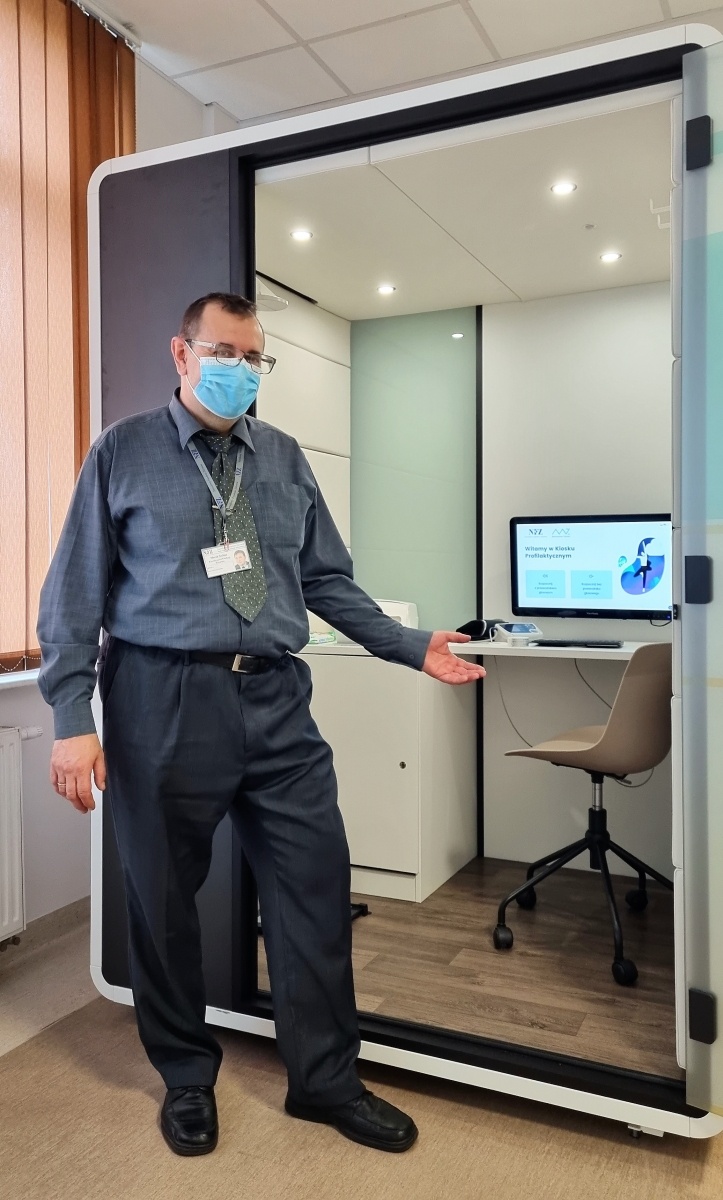 Zdjęcie w galerii na portalu naszwodzislaw.com: W śląskim NFZ stanął kiosk profilaktyczny wiadomości z regionu