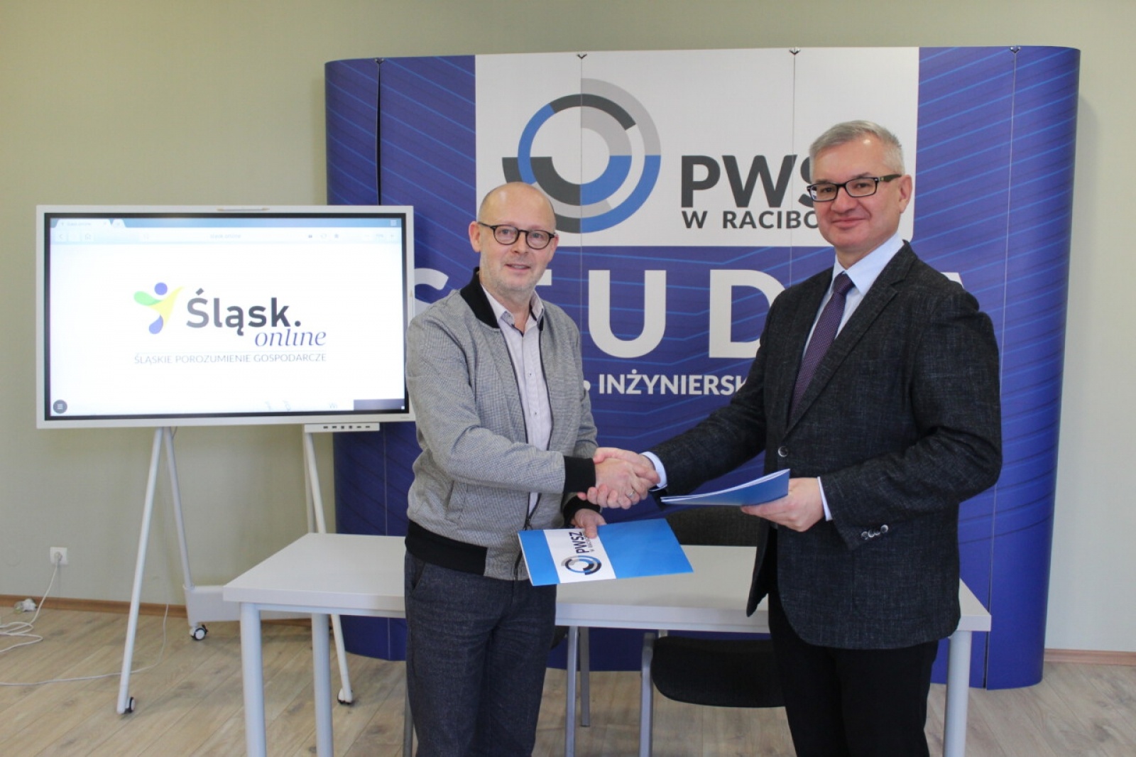 Zdjęcie w galerii na portalu naszwodzislaw.com: PWSZ w Raciborzu partnerem Śląskiego Porozumienia Gospodarczego wiadomości z regionu