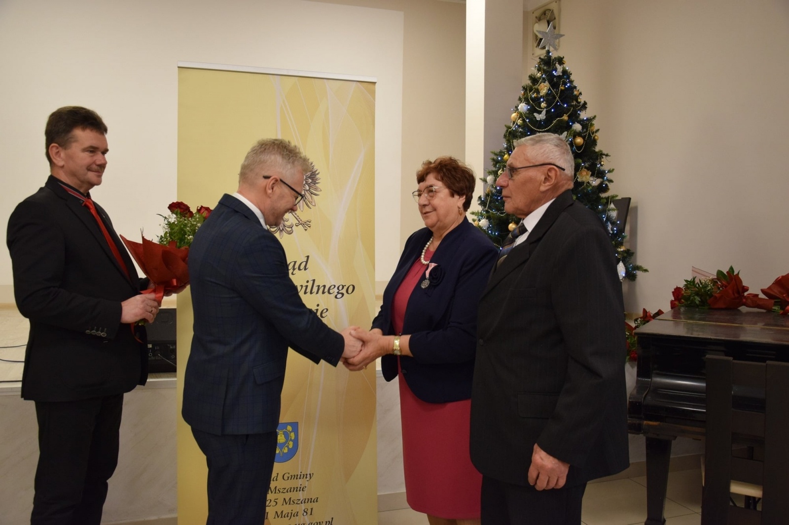 Zdjęcie w galerii na portalu naszwodzislaw.com: Złote i Diamentowe Gody w gminie Mszana [FOTO] wiadomości z regionu