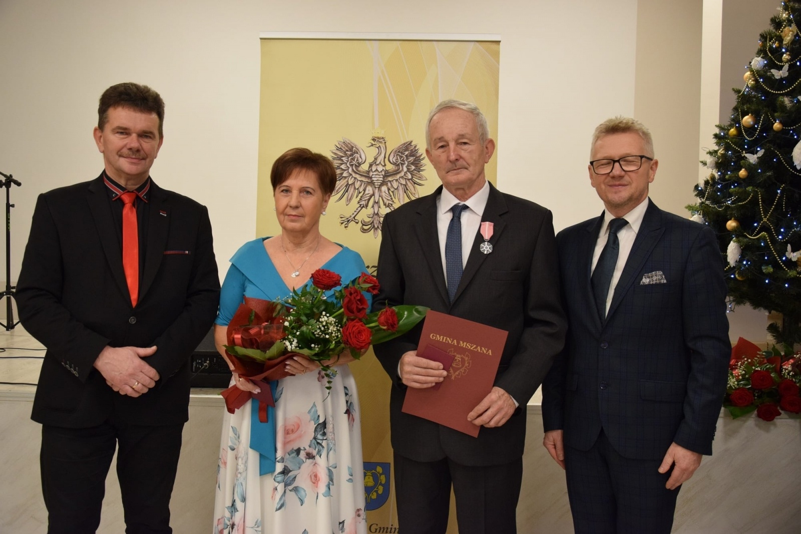 Zdjęcie w galerii na portalu naszwodzislaw.com: Złote i Diamentowe Gody w gminie Mszana [FOTO] wiadomości z regionu