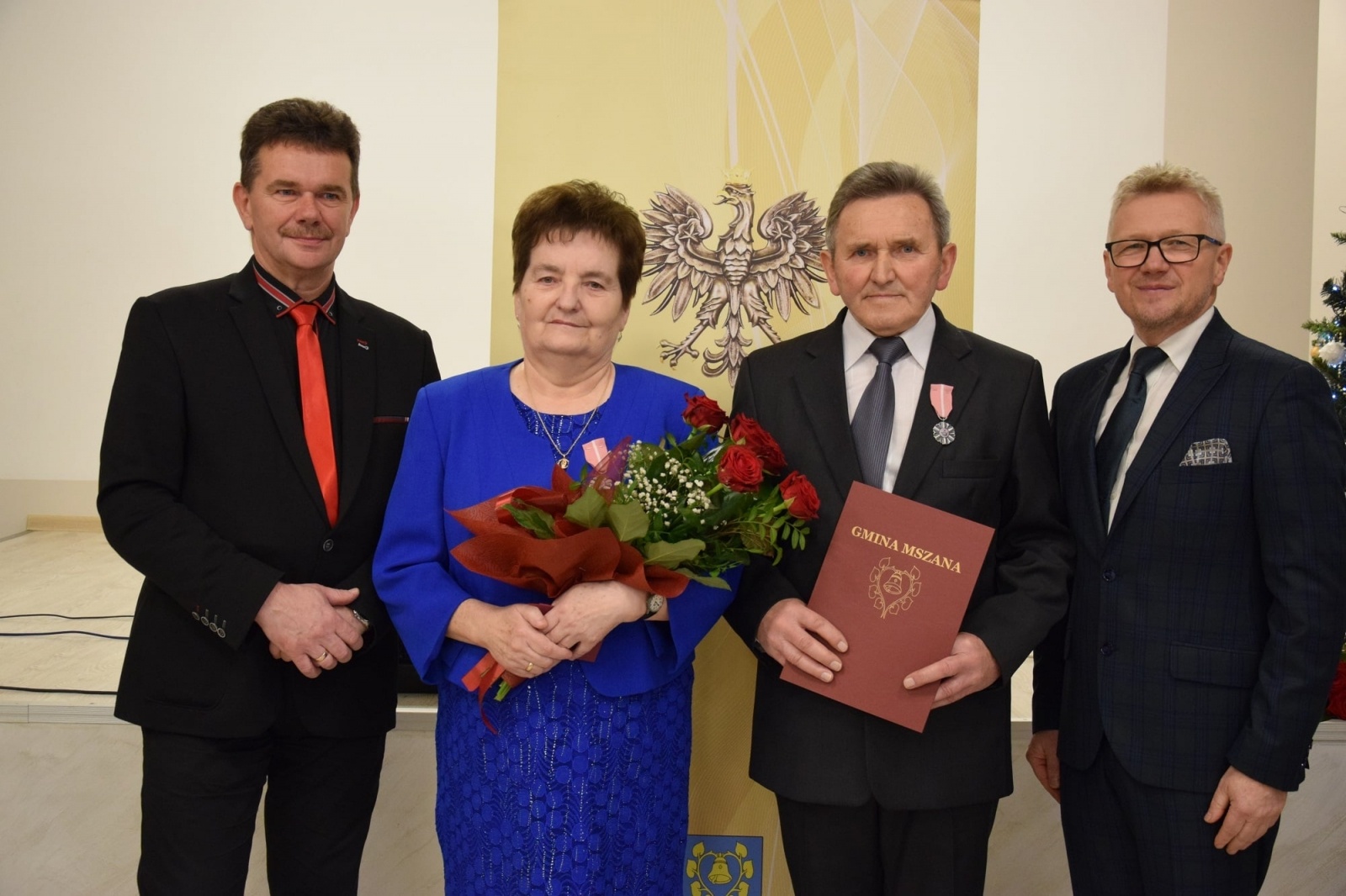 Zdjęcie w galerii na portalu naszwodzislaw.com: Złote i Diamentowe Gody w gminie Mszana [FOTO] wiadomości z regionu