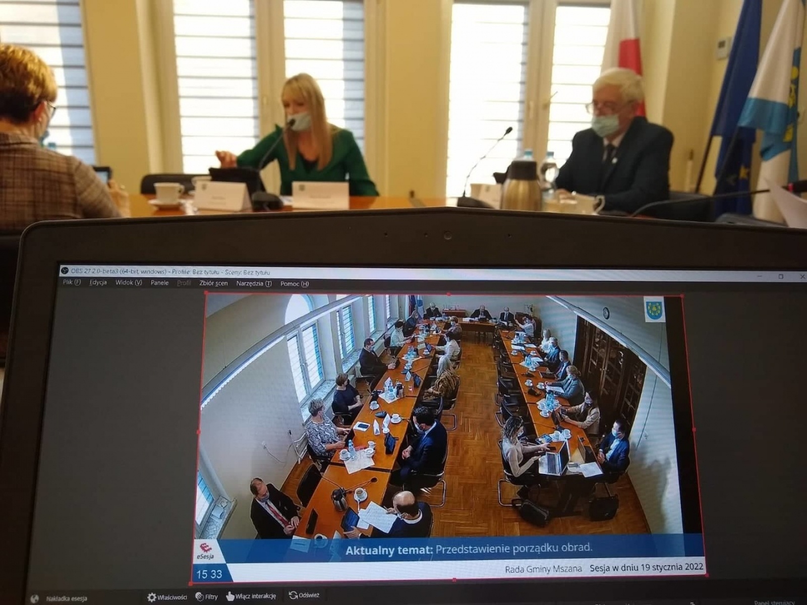 Zdjęcie w galerii na portalu naszwodzislaw.com: Problemy i podziękowania. Po sesji Rady Gminy Mszana wiadomości z regionu