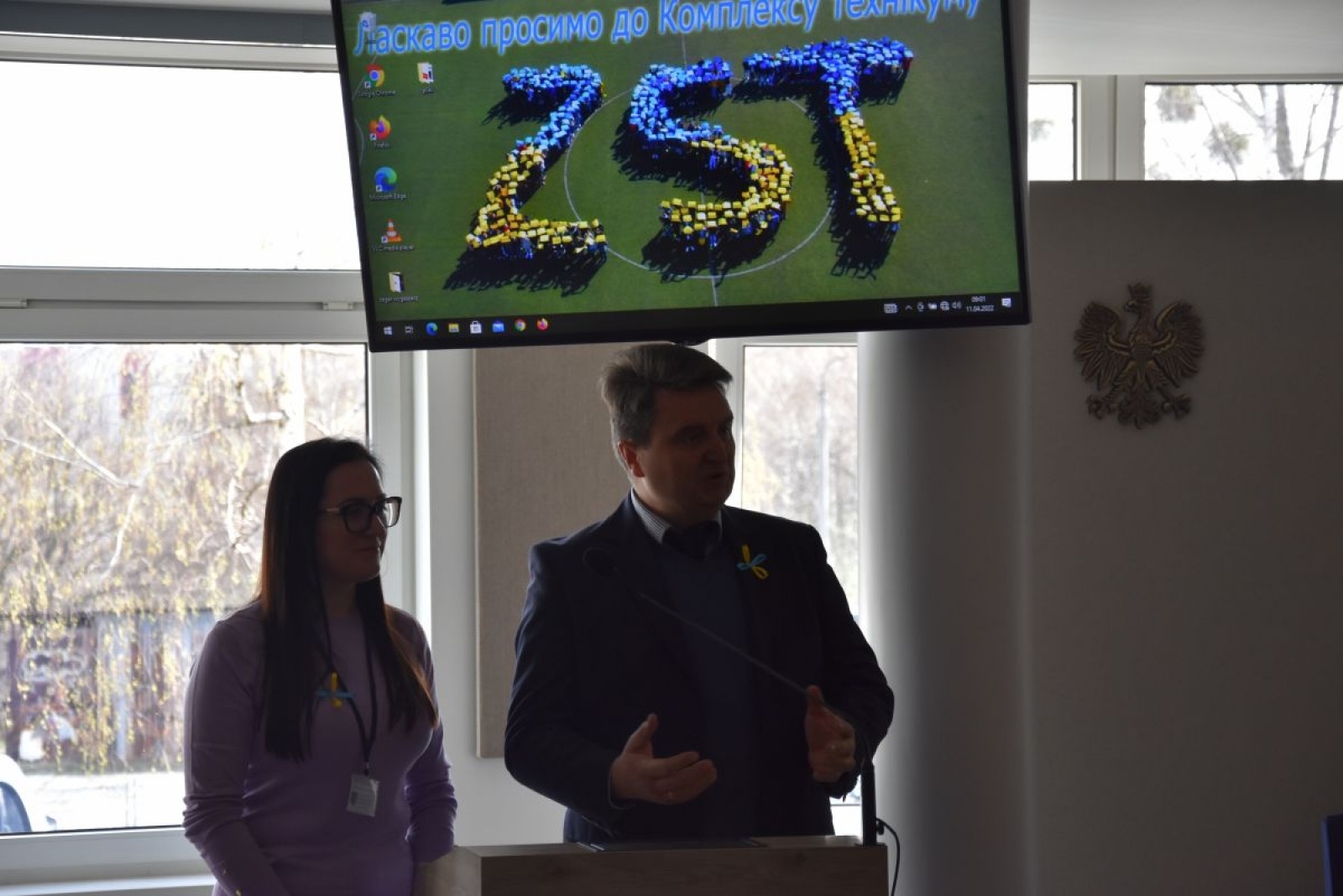 Zdjęcie w galerii na portalu naszwodzislaw.com: W Zespole Szkół Technicznych ruszył oddział przygotowawczy dla młodzieży z Ukrainy wiadomości z regionu