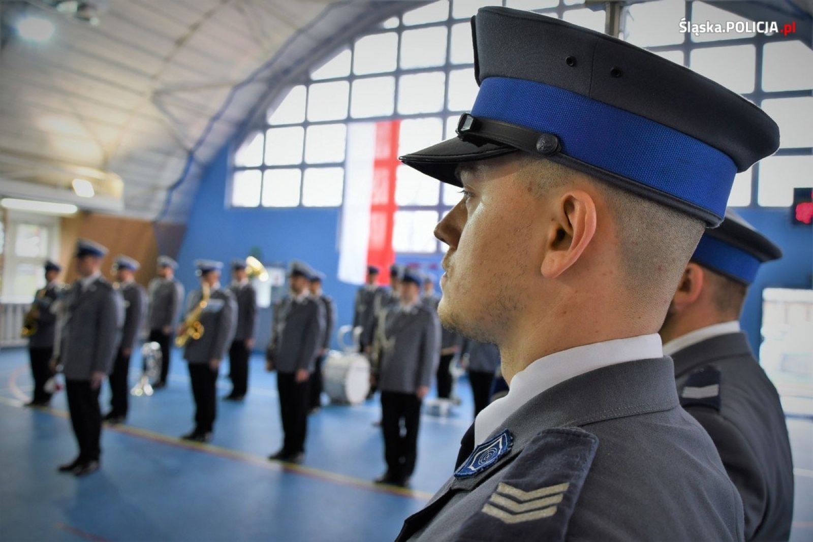 Zdjęcie w galerii na portalu naszwodzislaw.com: Ślubowanie nowych policjantów śląskiego garnizonu wiadomości z regionu
