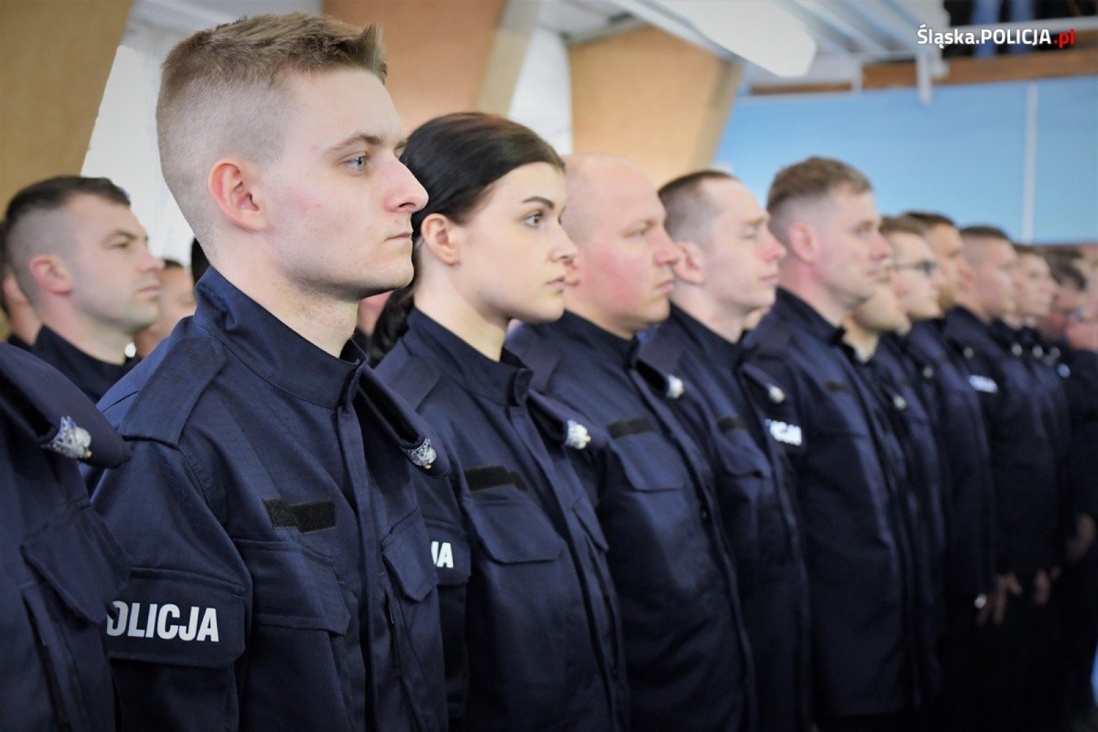 Zdjęcie w galerii na portalu naszwodzislaw.com: Ślubowanie nowych policjantów śląskiego garnizonu wiadomości z regionu