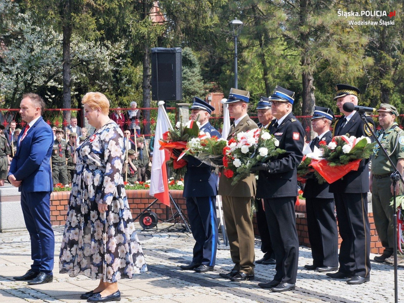 Zdjęcie w galerii na portalu naszwodzislaw.com: Trzeciomajowe obchody w Wodzisławiu Śląskim wiadomości z regionu