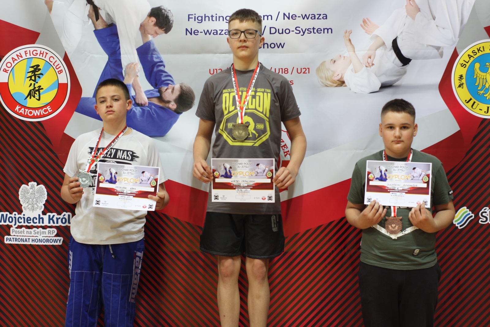 Zdjęcie w galerii na portalu naszwodzislaw.com: Puchar Polski w jiu-jitsu. Wór medali zawodników Octagon Team wiadomości z regionu