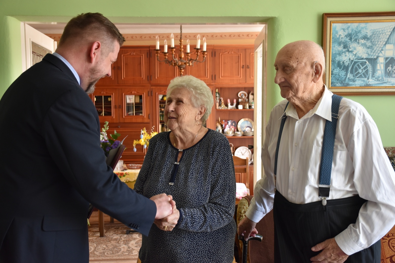 Zdjęcie w galerii na portalu naszwodzislaw.com: Z uśmiechem świętują siedemdziesiątą rocznicę ślubu wiadomości z regionu