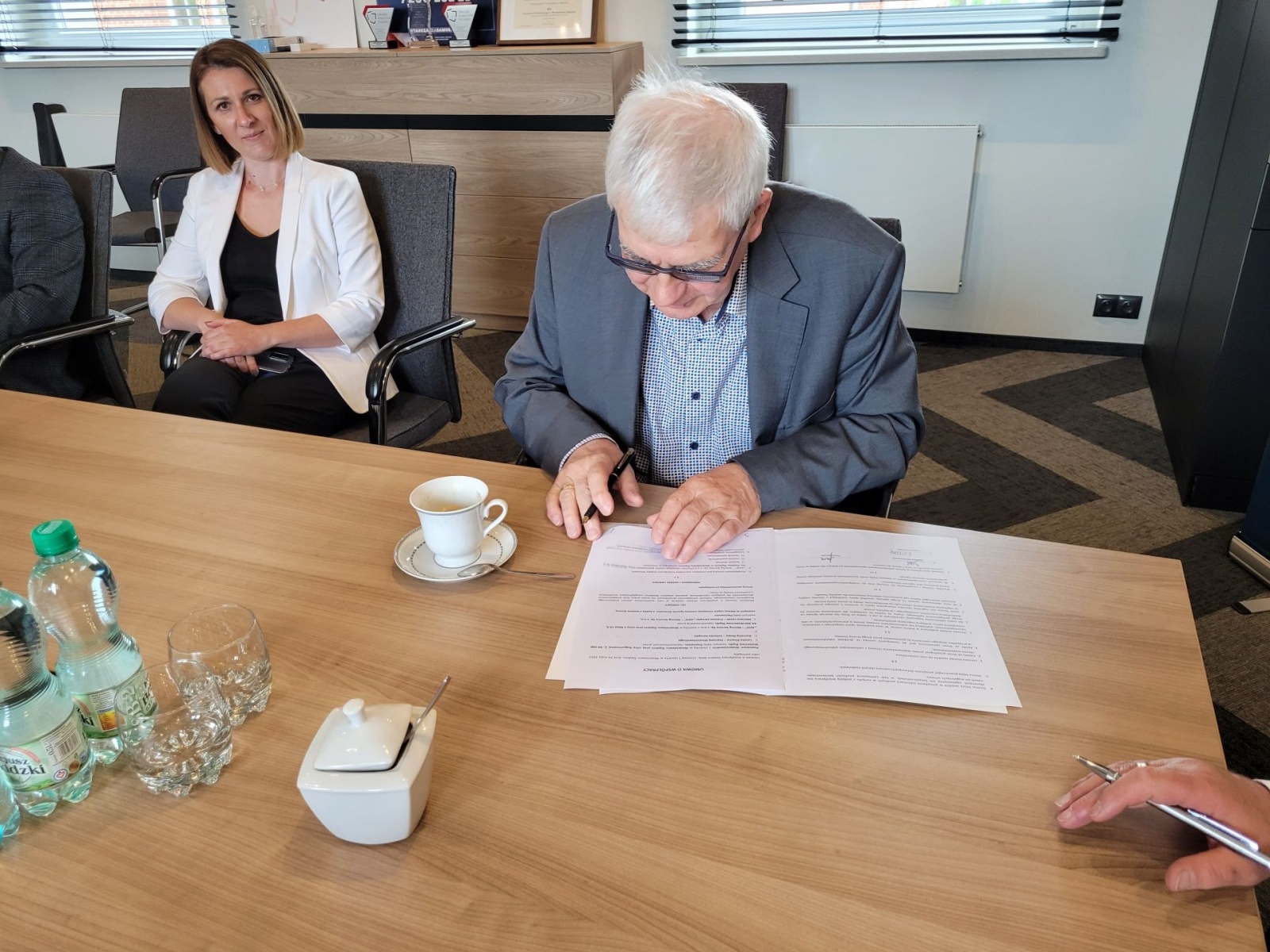 Zdjęcie w galerii na portalu naszwodzislaw.com: PCKZiU w Wodzisławiu Śl. z ważnym partnerem wiadomości z regionu