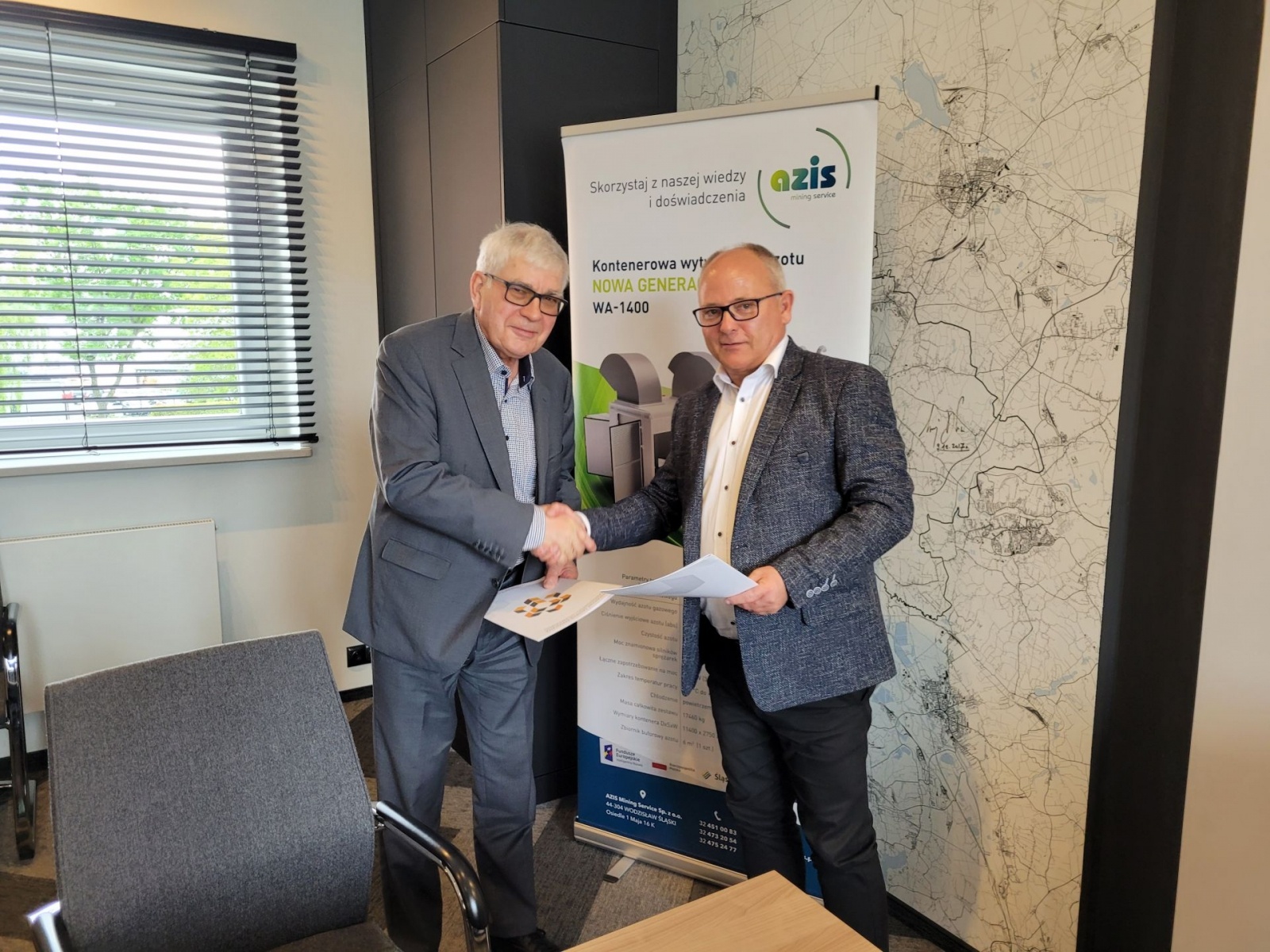 Zdjęcie w galerii na portalu naszwodzislaw.com: PCKZiU w Wodzisławiu Śl. z ważnym partnerem wiadomości z regionu