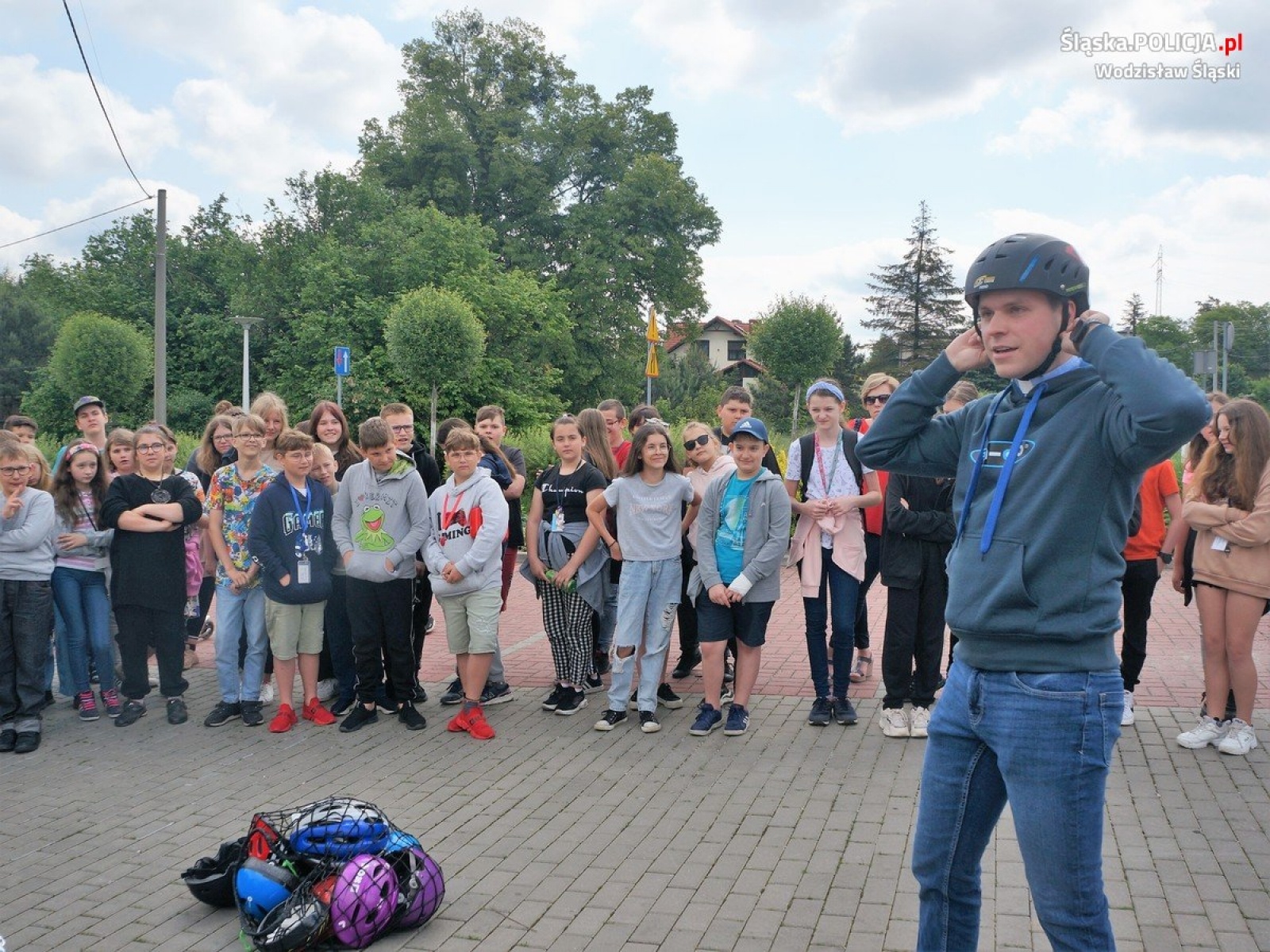 Zdjęcie w galerii na portalu naszwodzislaw.com: Jednośladem bezpiecznie do celu. Piknik w Radlinie [FOTO] wiadomości z regionu