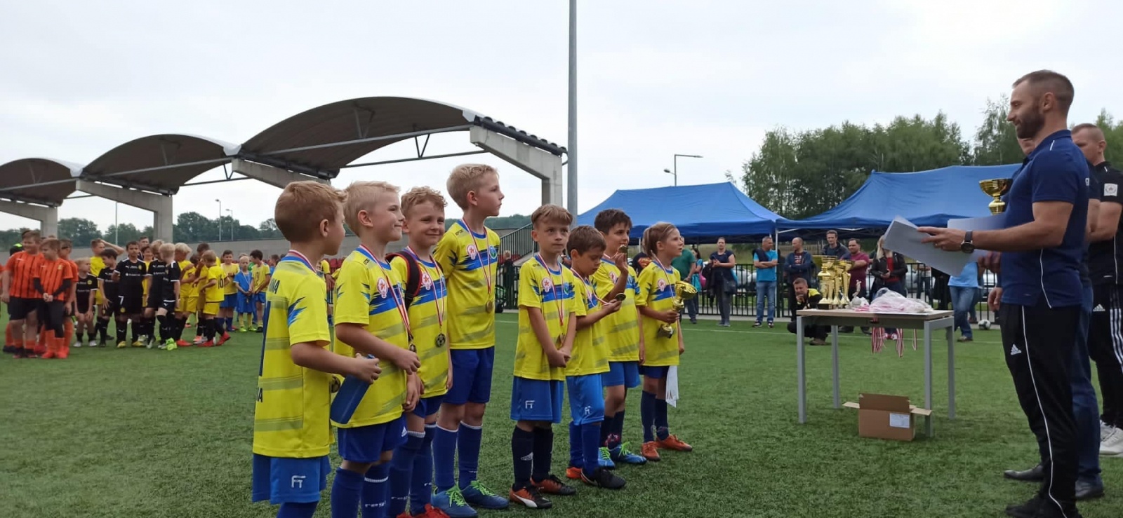 Zdjęcie w galerii na portalu naszwodzislaw.com: Puchar patrona stadionu w Nieboczowach. Akademia BVB i rydułtowski Naprzód górą [FOTO] wiadomości z regionu