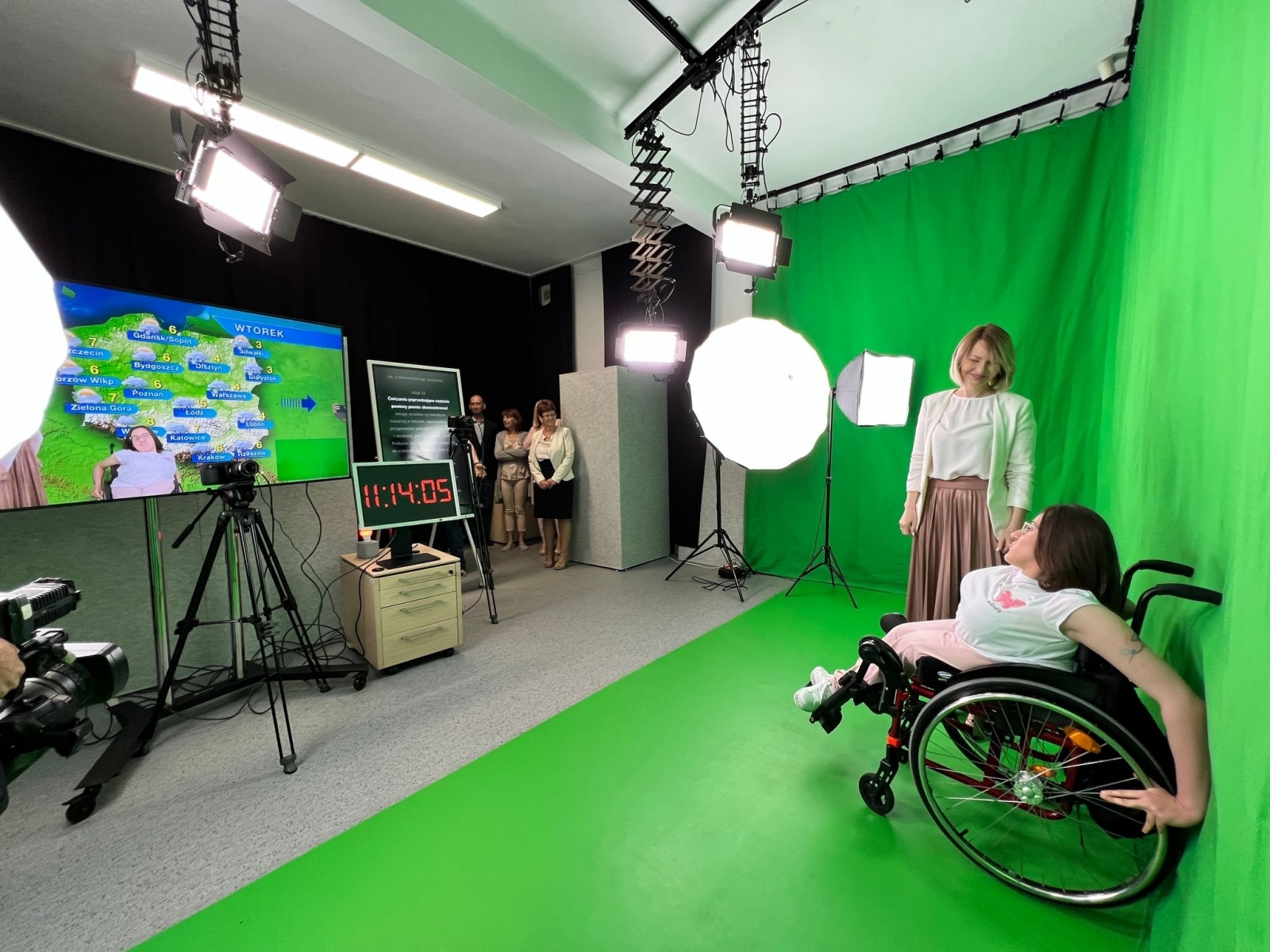 Zdjęcie w galerii na portalu naszwodzislaw.com: W PWSZ Racibórz otwarto Studio TV - Centrum Digitalizacji wiadomości z regionu