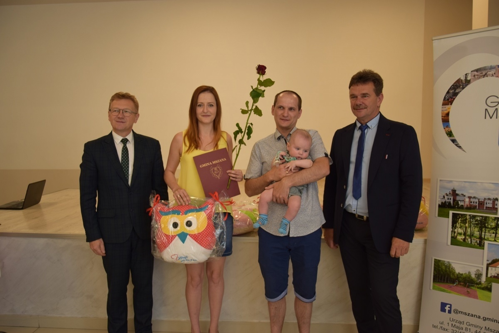 Zdjęcie w galerii na portalu naszwodzislaw.com: Spotkanie z najmłodszymi mieszkańcami Gminy Mszana wiadomości z regionu