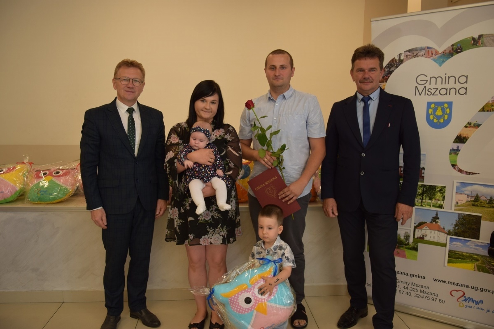 Zdjęcie w galerii na portalu naszwodzislaw.com: Spotkanie z najmłodszymi mieszkańcami Gminy Mszana wiadomości z regionu