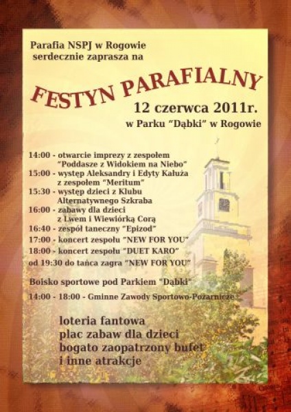 Zdjęcie w galerii na portalu naszwodzislaw.com: Festyn Parafialny w Rogowie wiadomości z regionu