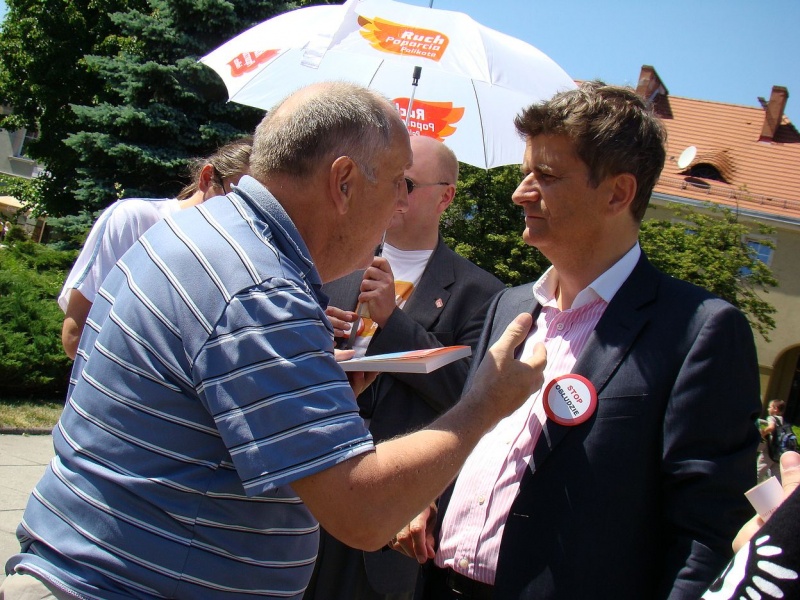 Zdjęcie w galerii na portalu naszwodzislaw.com: Pustki na spotkaniu z Palikotem wiadomości z regionu