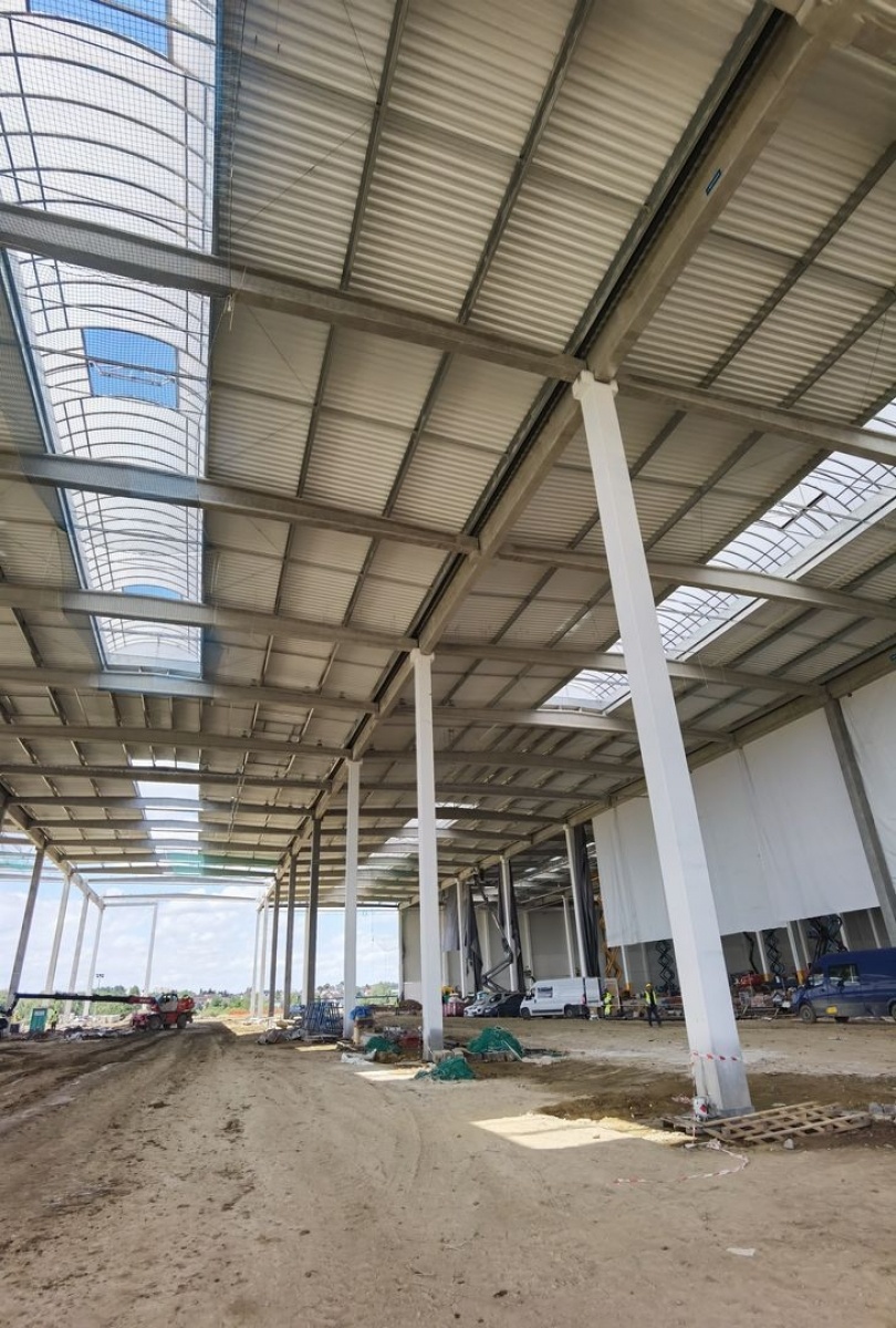 Zdjęcie w galerii na portalu naszwodzislaw.com: Raport z budowy centrum logistycznego w Gorzyczkach wiadomości z regionu