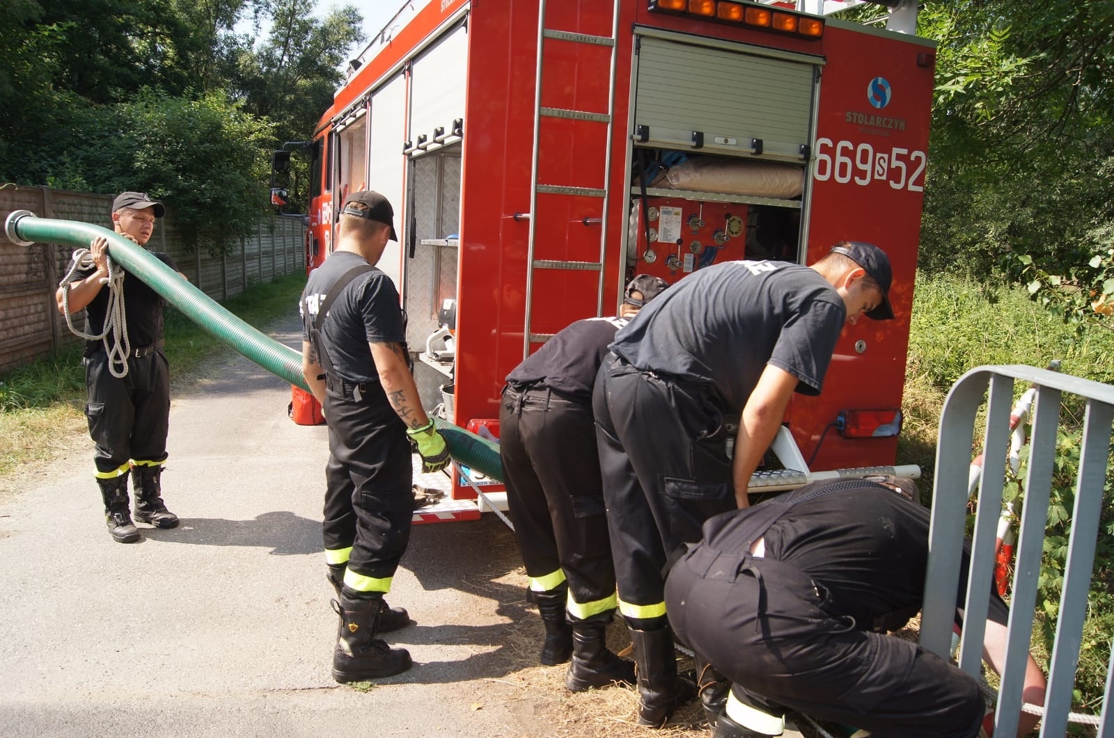 Zdjęcie w galerii na portalu naszwodzislaw.com: Kompania Odwodowa OSP ćwiczyła w Godowie wiadomości z regionu