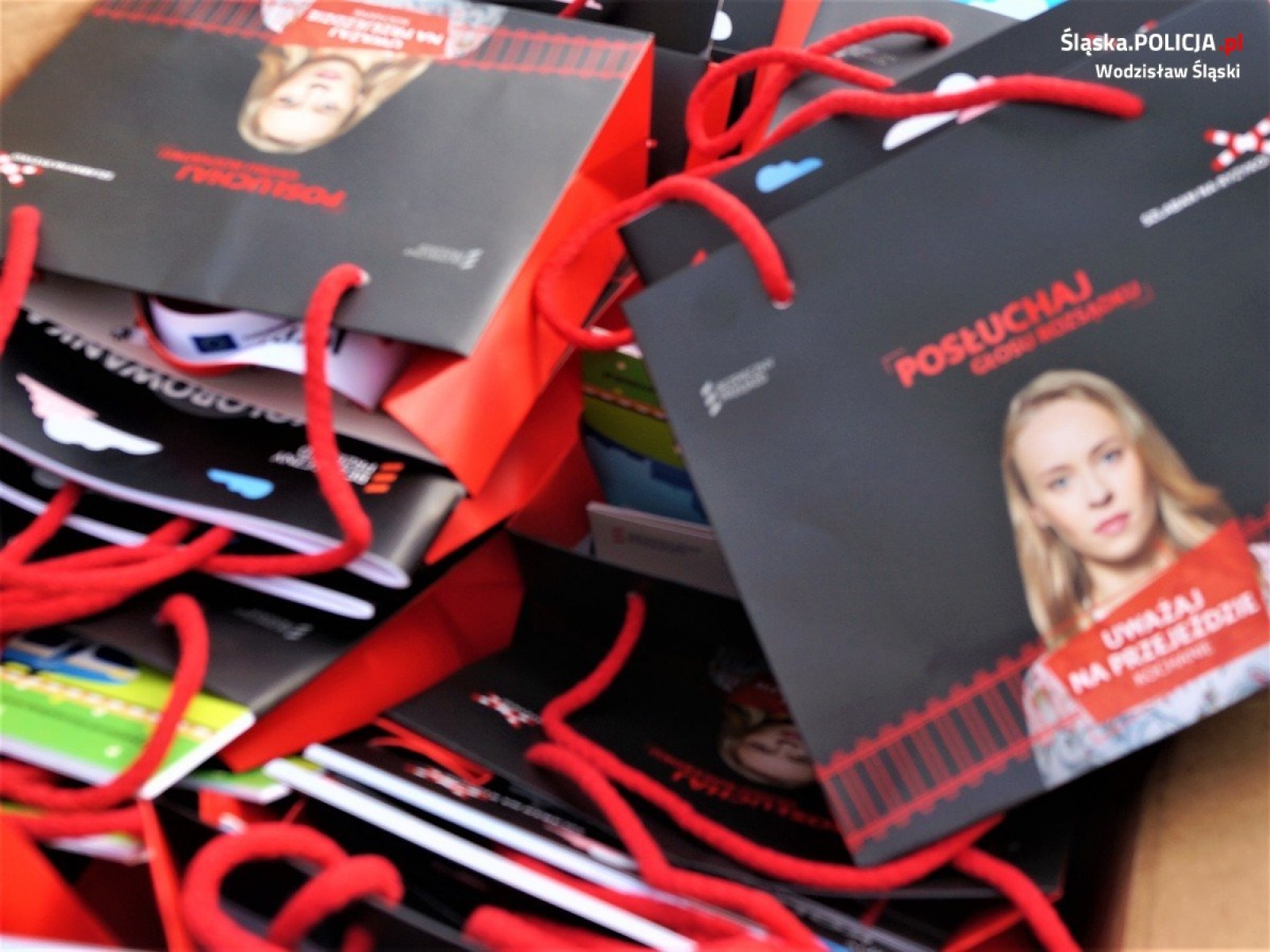 Zdjęcie w galerii na portalu naszwodzislaw.com: Bezpieczny piątek z policją, Sokistami i ambasadorami wiadomości z regionu