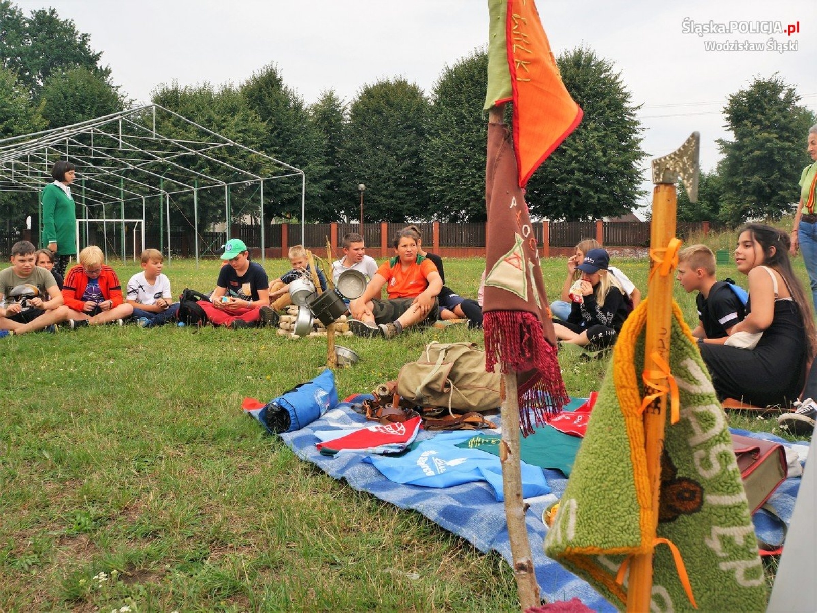 Zdjęcie w galerii na portalu naszwodzislaw.com: Policjanci odwiedzili uczestników półkolonii wiadomości z regionu