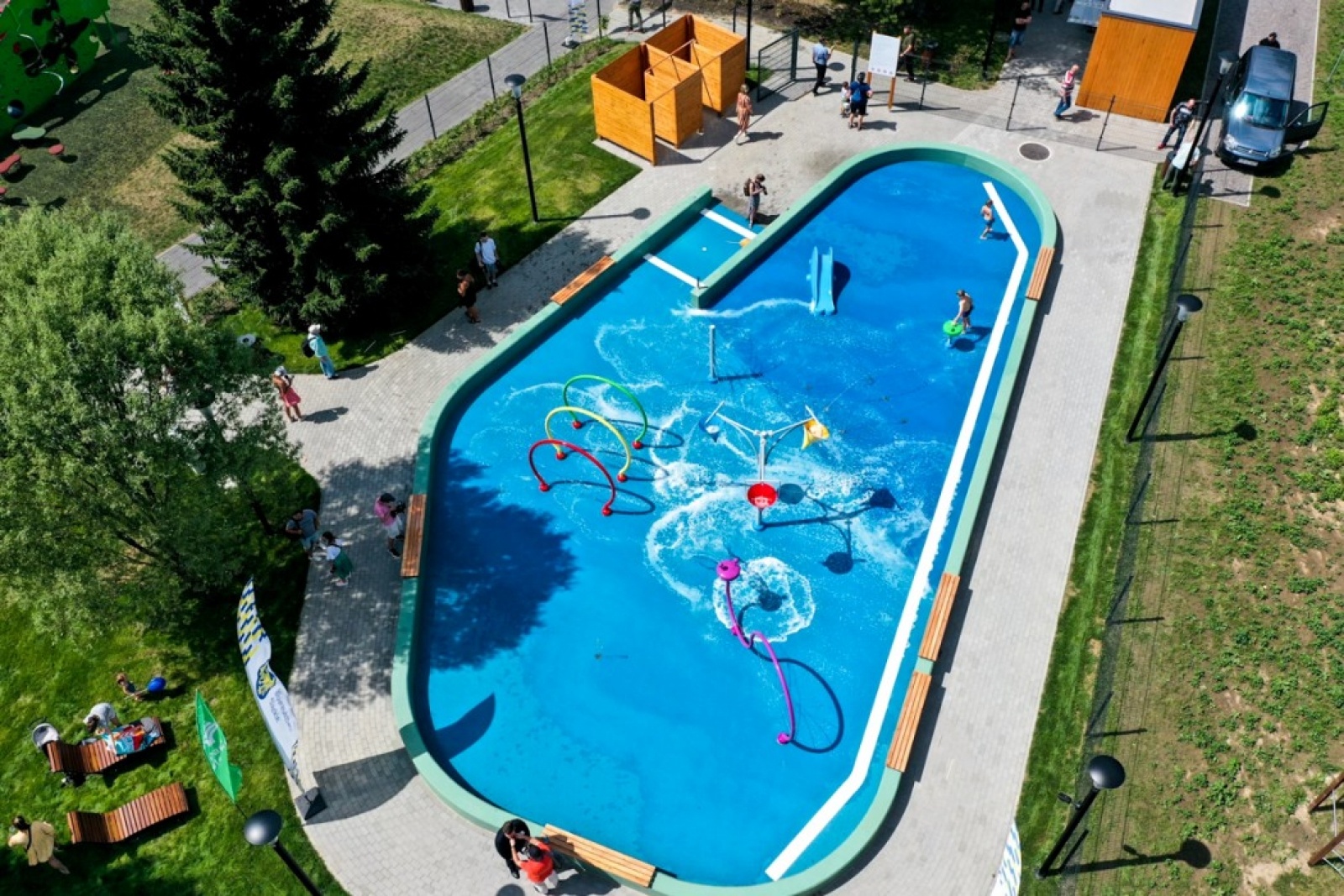 Zdjęcie w galerii na portalu naszwodzislaw.com: Nowy wodny plac zabaw na Śląsku [FOTO] wiadomości z regionu