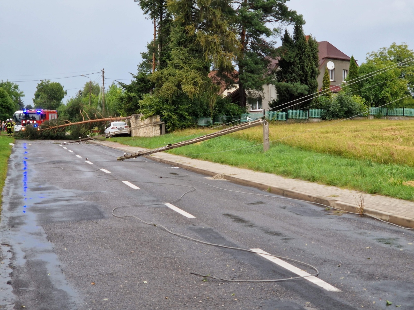 Zdjęcie w galerii na portalu naszwodzislaw.com: Blisko 40 interwencji związanych z usuwaniem skutków nawałnicy wiadomości z regionu