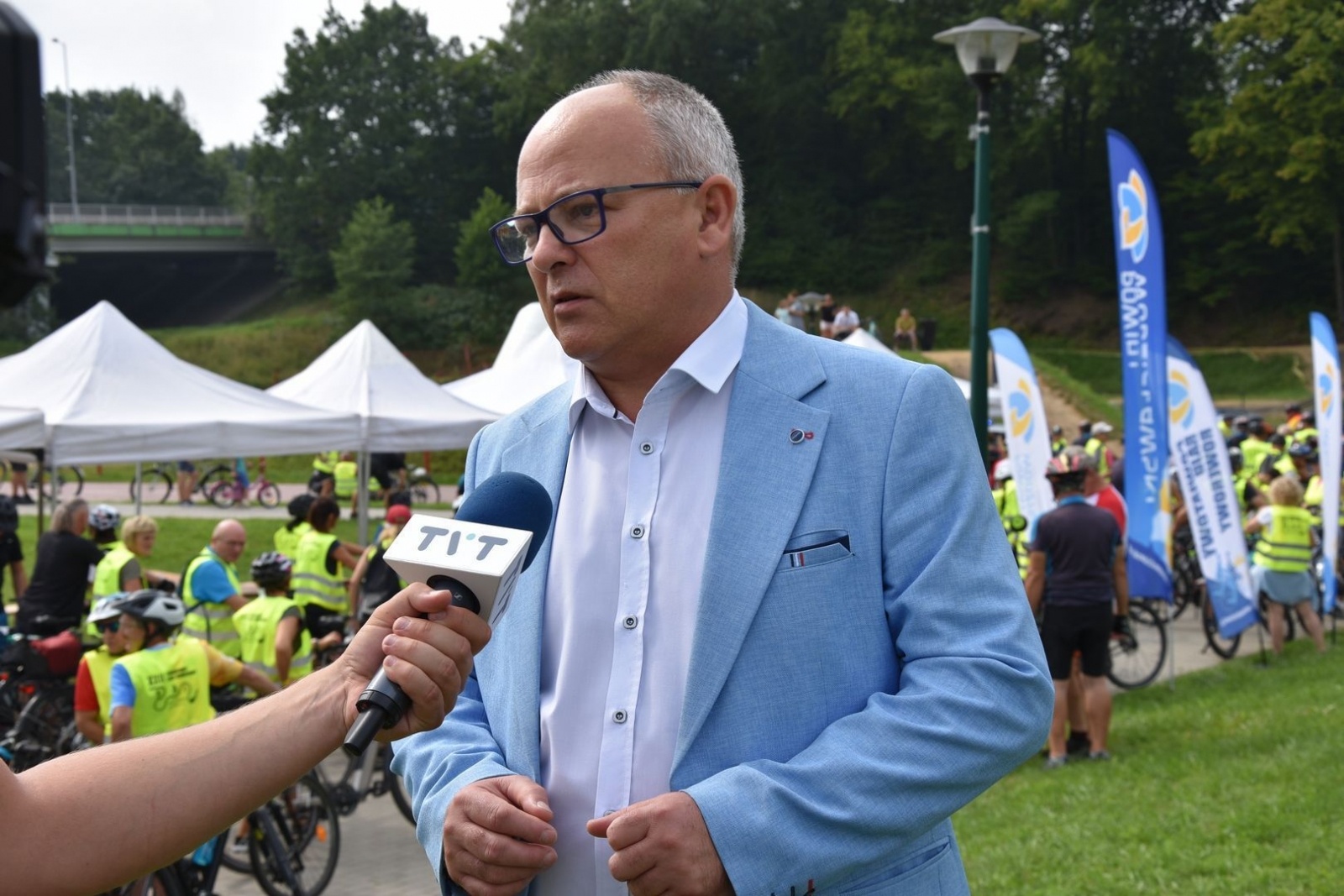 Zdjęcie w galerii na portalu naszwodzislaw.com: Ponad pół tysiąca rowerzystów na trasie [FOTO] wiadomości z regionu