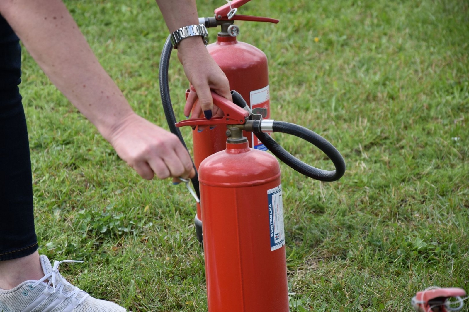 Zdjęcie w galerii na portalu naszwodzislaw.com: Bezpieczeństwo priorytetem. Szkolenie przeciwpożarowe dla pracowników starostwa [FOTO] wiadomości z regionu