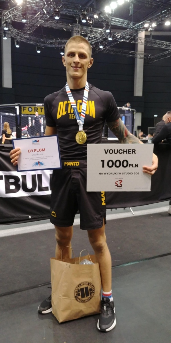 Zdjęcie w galerii na portalu naszwodzislaw.com: Octagon Team na mistrzostwach Polski MMA. Złoto wodzisławianina! wiadomości z regionu