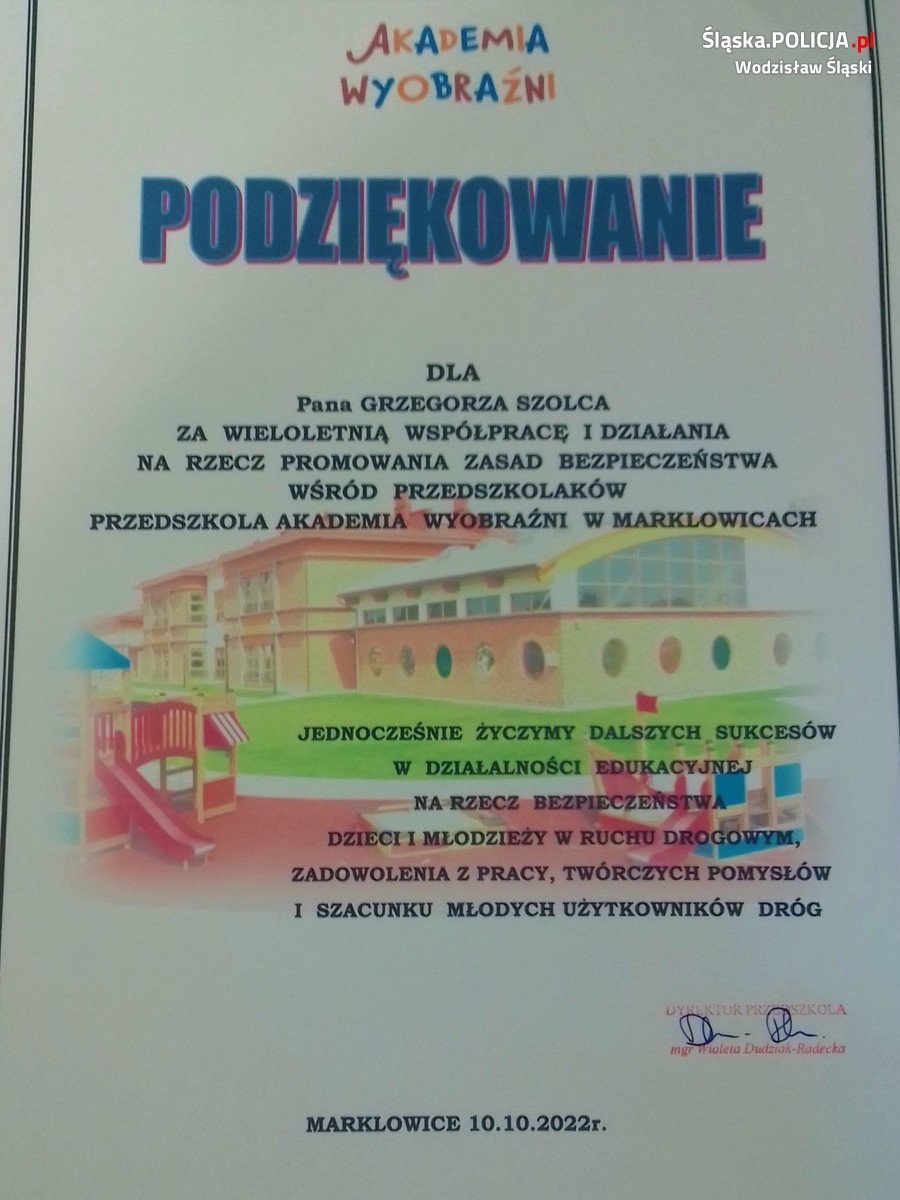 Zdjęcie w galerii na portalu naszwodzislaw.com: Marklowickie przedszkolaki spotkały się z policjantami wiadomości z regionu