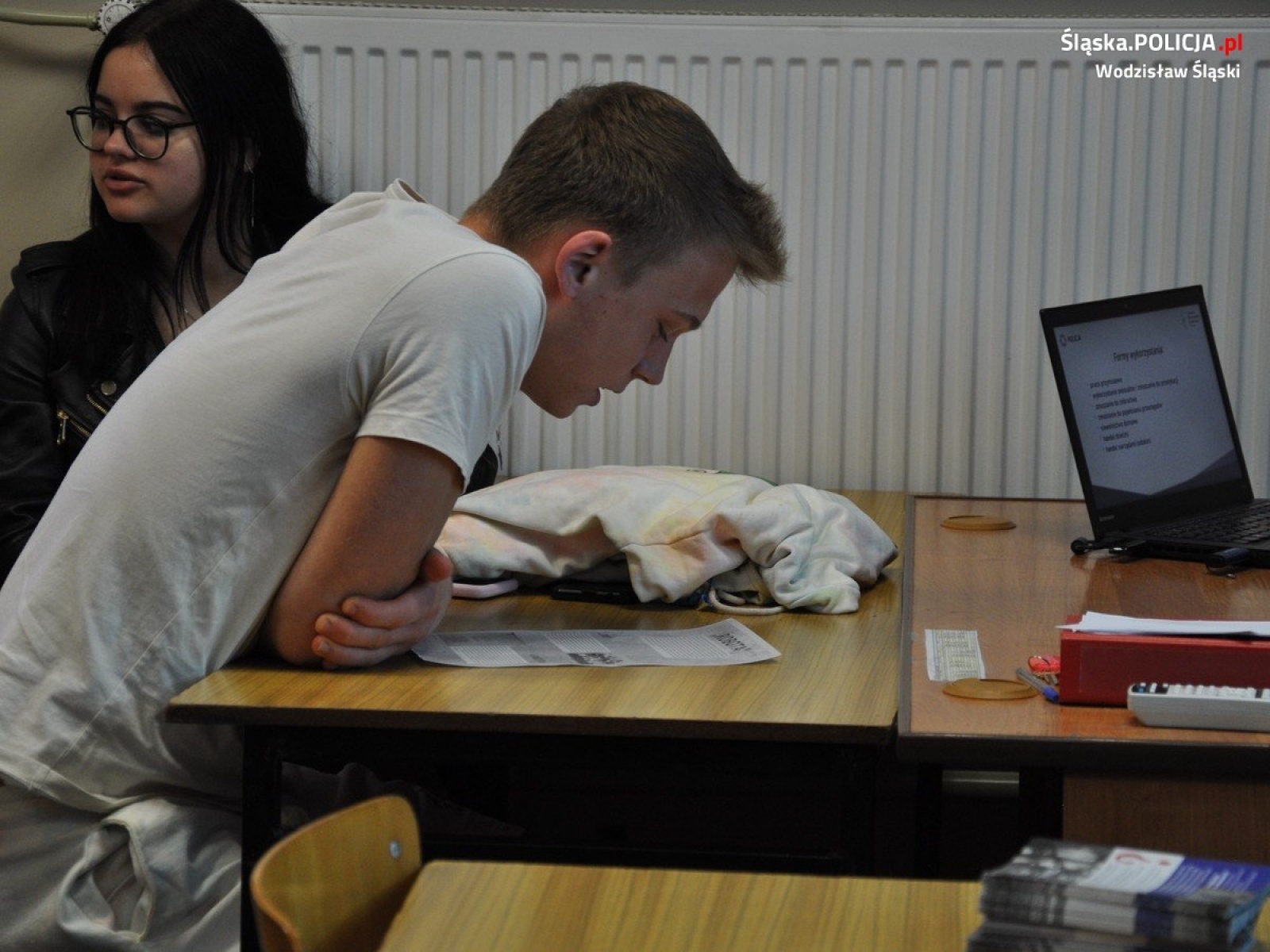 Zdjęcie w galerii na portalu naszwodzislaw.com: Policyjne rozmowy o problemie handlu ludźmi wiadomości z regionu