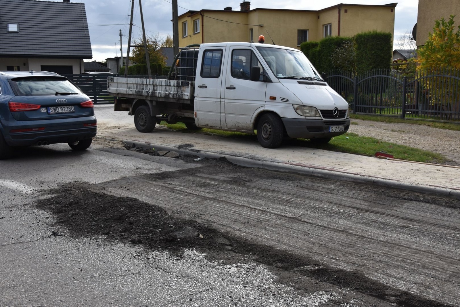 Zdjęcie w galerii na portalu naszwodzislaw.com: Trwają prace na Domeyki w Radlinie wiadomości z regionu