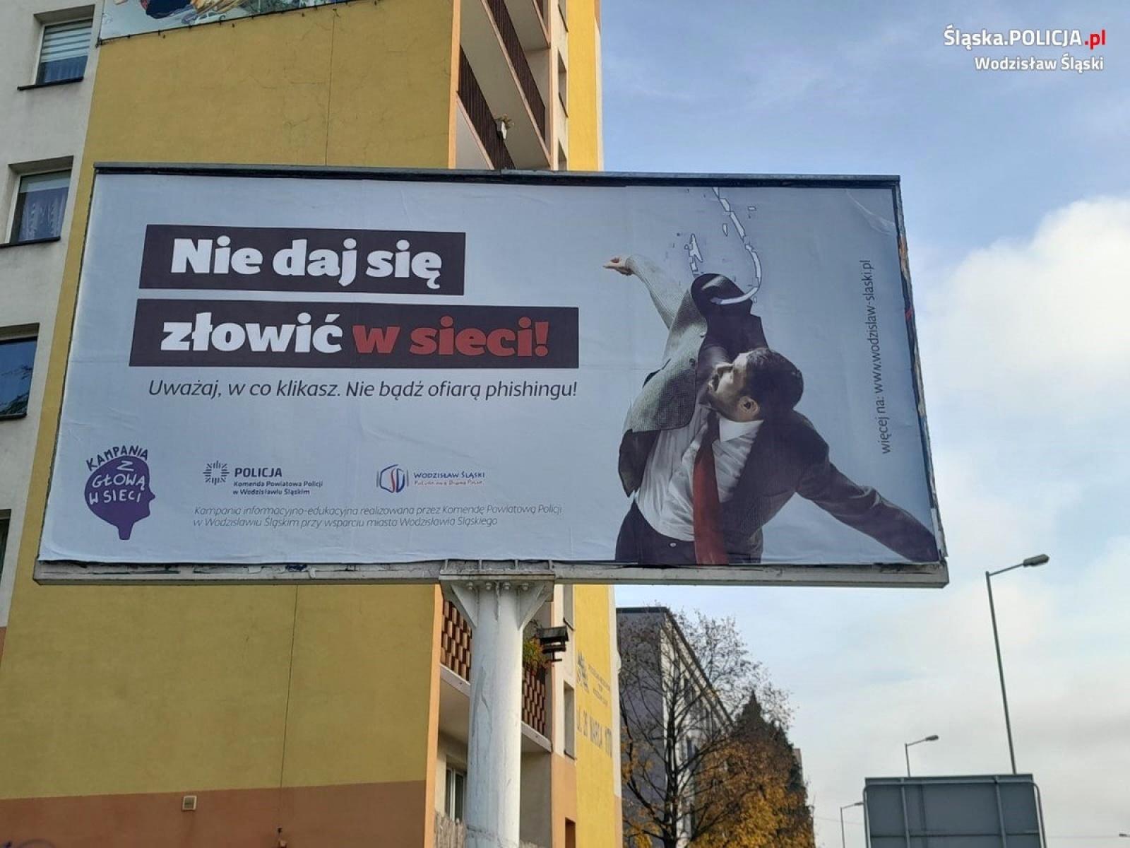Zdjęcie w galerii na portalu naszwodzislaw.com: Nie daj się złowić w sieci. Widziałeś już te billboardy? wiadomości z regionu
