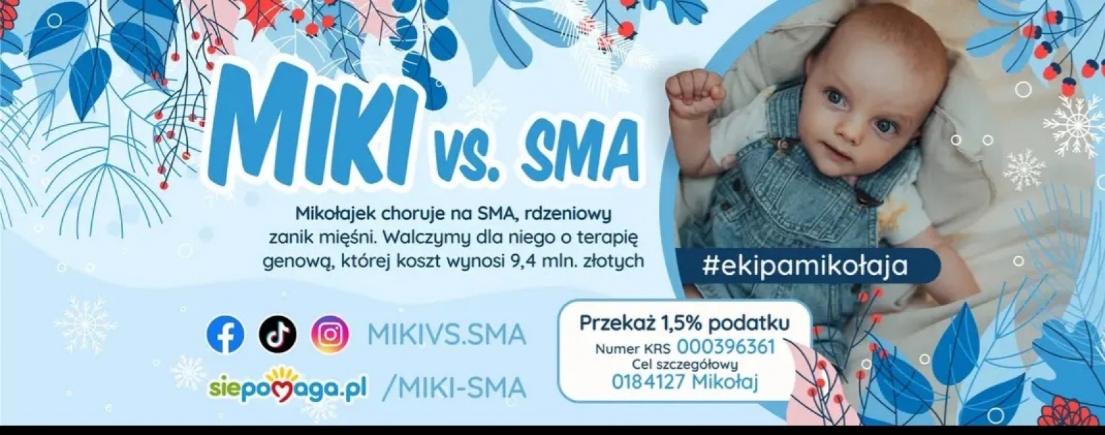 Zdjęcie w galerii na portalu naszwodzislaw.com: Podaruj życie Mikołajowi choremu na SMA wiadomości z regionu