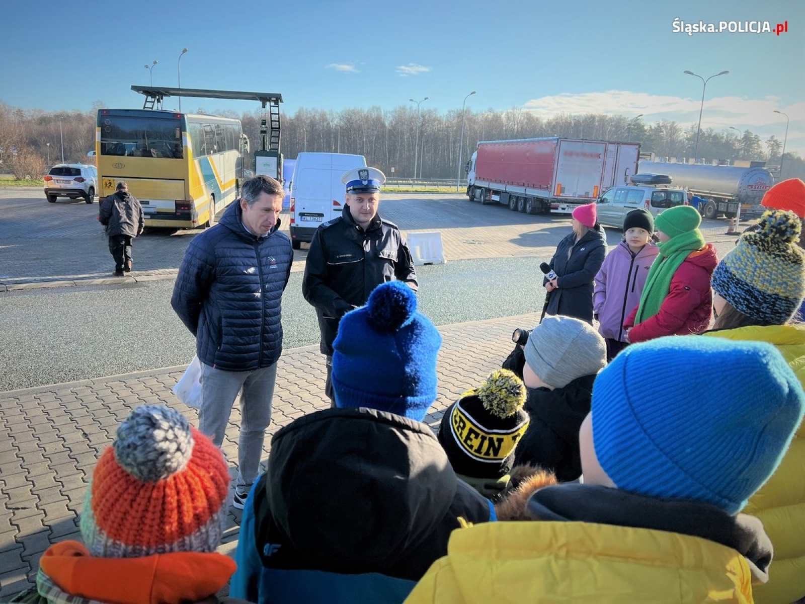 Zdjęcie w galerii na portalu naszwodzislaw.com: Śląska drogówka zainaugurowała akcję Bezpieczne ferie 2023 wiadomości z regionu