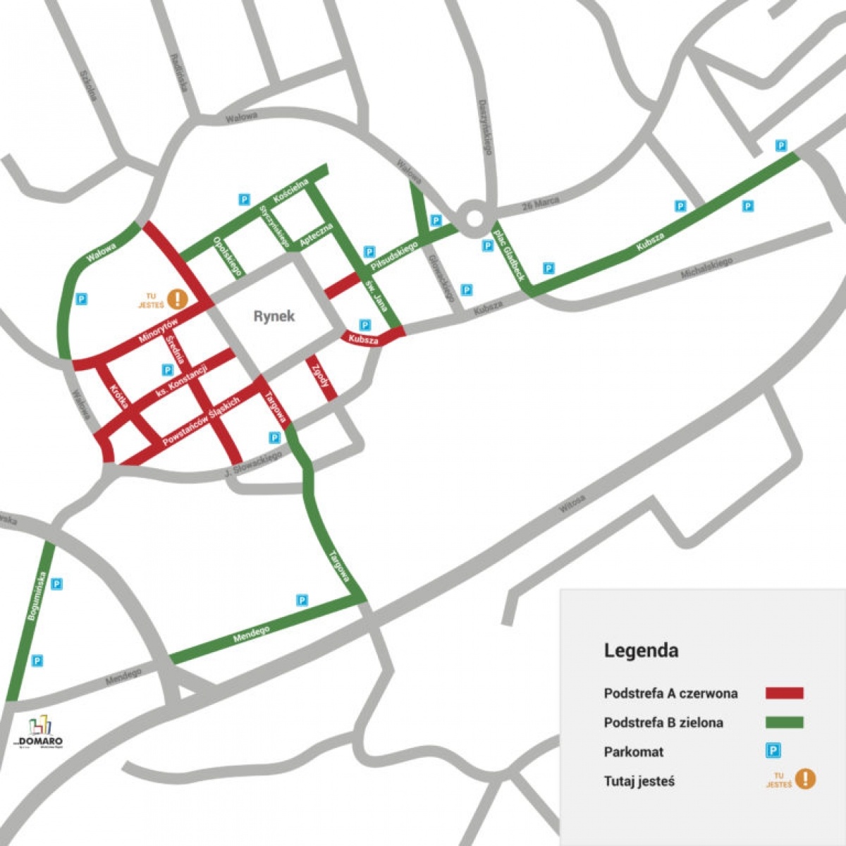 Zdjęcie w galerii na portalu naszwodzislaw.com: Parking dla niepełnosprawnych w mieście wiadomości z regionu