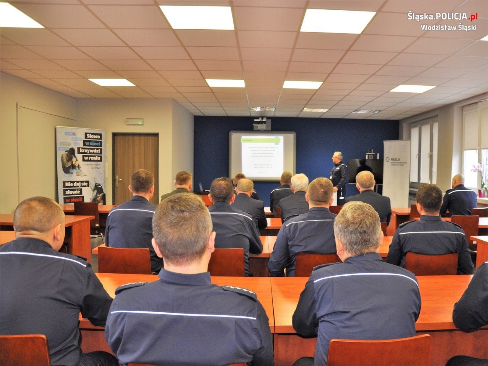 Zdjęcie w galerii na portalu naszwodzislaw.com: Odprawa roczna wodzisławskiej policji wiadomości z regionu