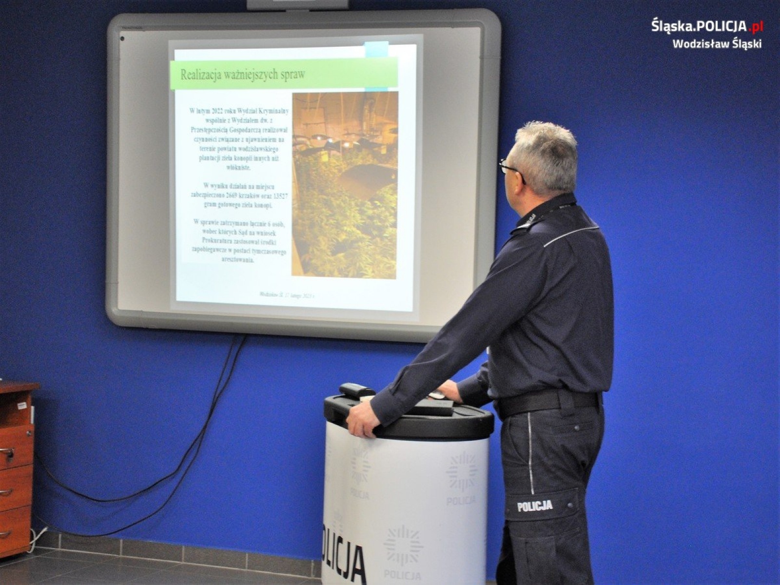 Zdjęcie w galerii na portalu naszwodzislaw.com: Odprawa roczna wodzisławskiej policji wiadomości z regionu