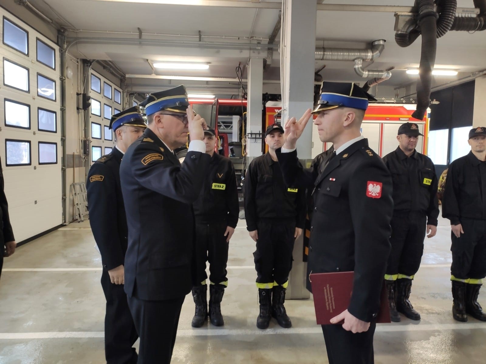 Zdjęcie w galerii na portalu naszwodzislaw.com: Nowy dowódca zmiany w PSP Wodzisław Śląski wiadomości z regionu