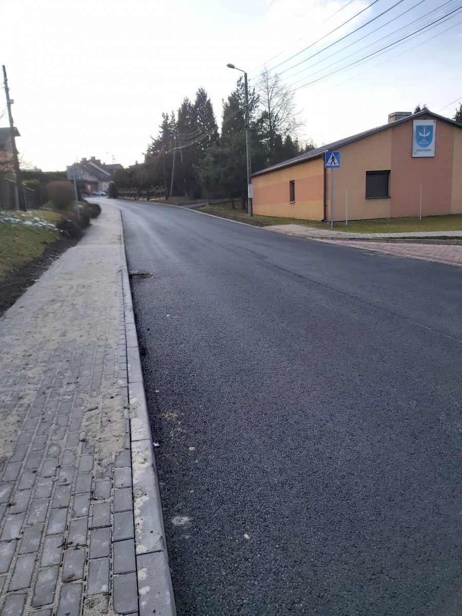 Zdjęcie w galerii na portalu naszwodzislaw.com: Powstańców Śląskich w Skrzyszowie już przejezdna wiadomości z regionu