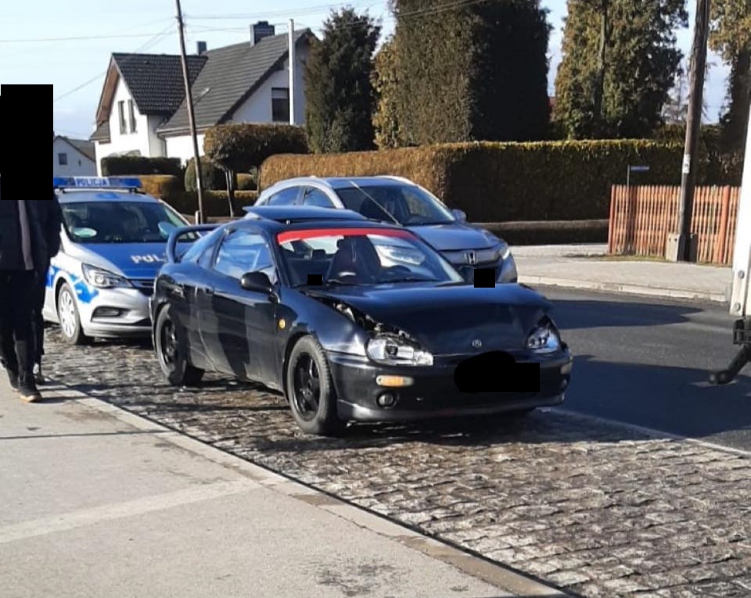 Zdjęcie w galerii na portalu naszwodzislaw.com: Jazda na zderzaku przyczyną kolizji w Radlinie i Wodzisławiu Śląskim wiadomości z regionu