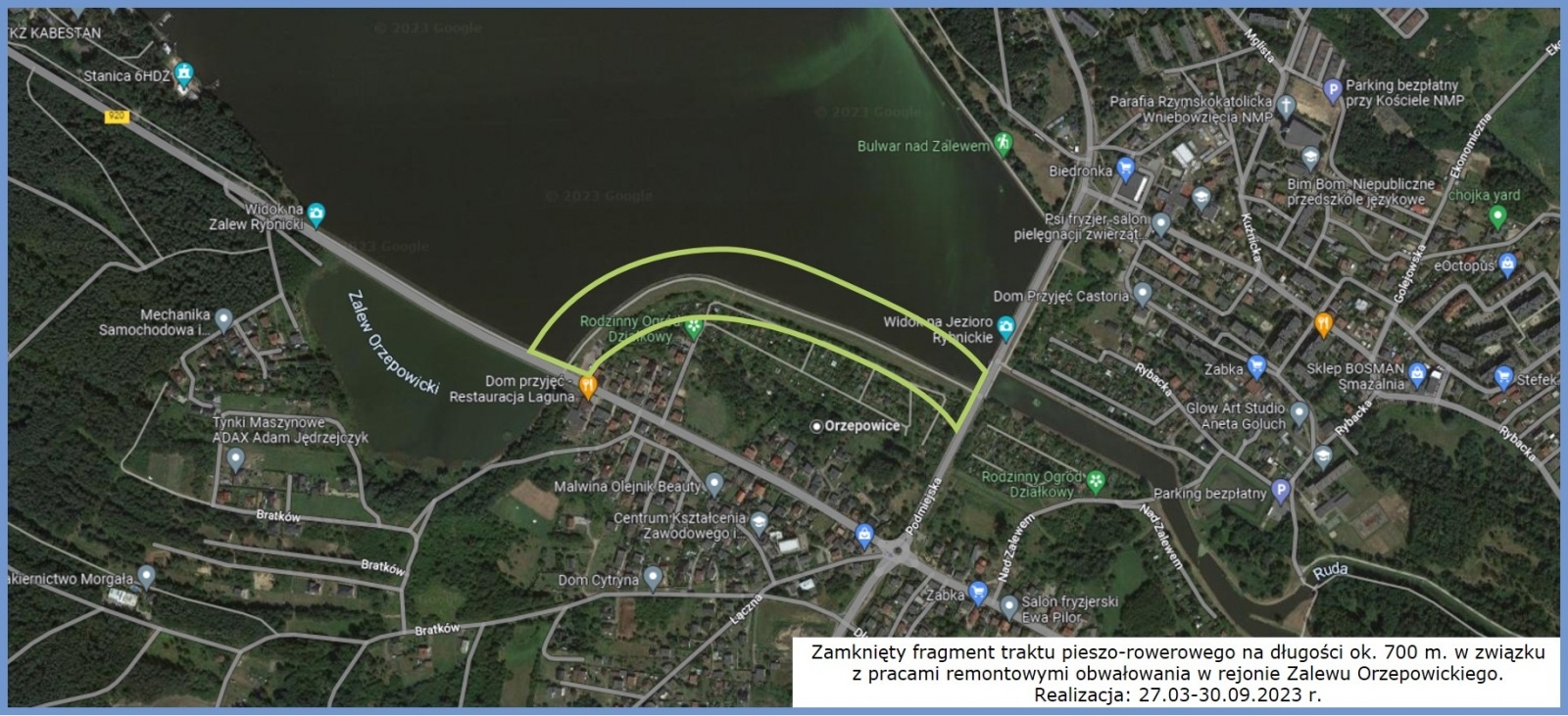 Zdjęcie w galerii na portalu naszwodzislaw.com: Zapora przy Elektrowni Rybnik ponownie otwarta wiadomości z regionu