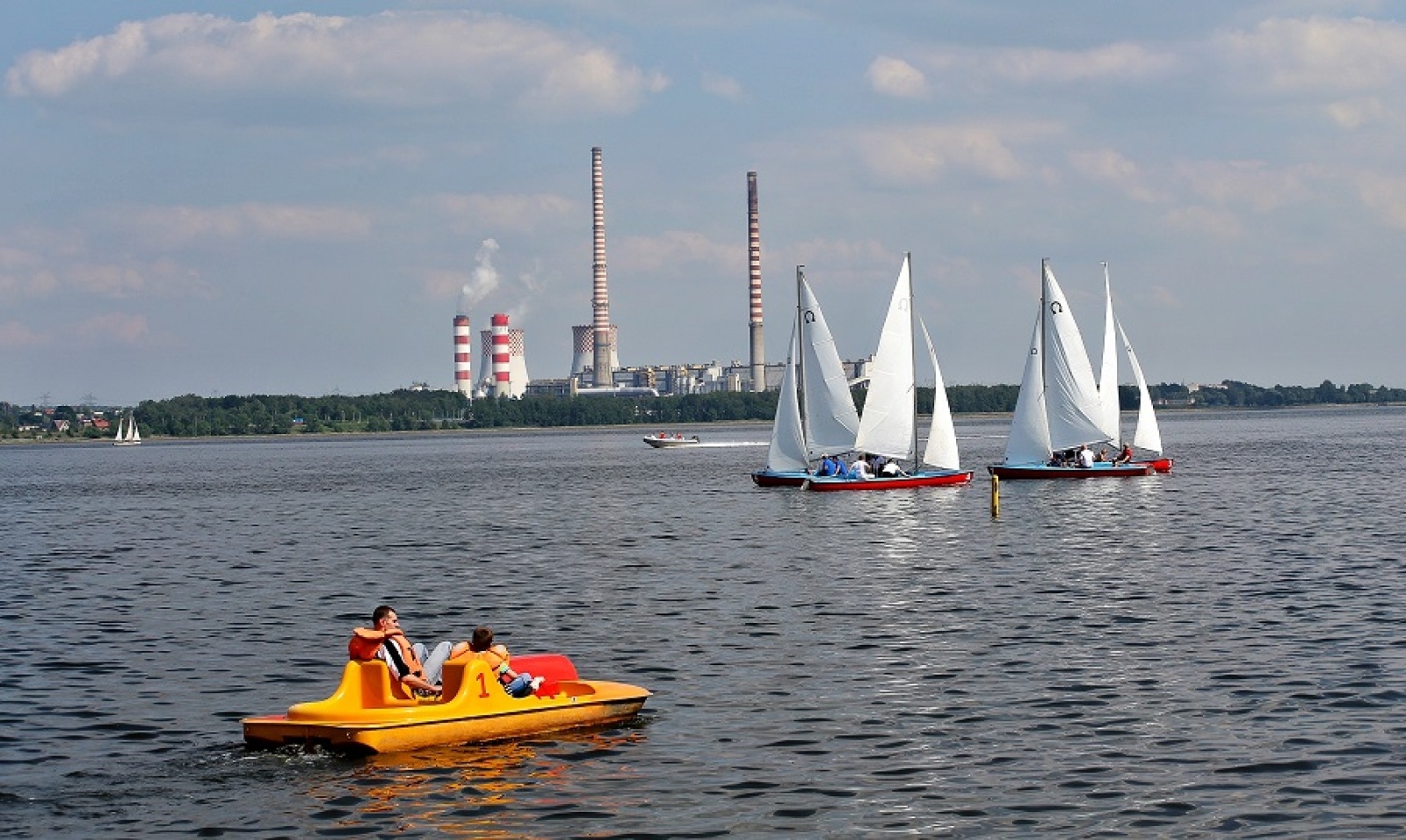 Zdjęcie w galerii na portalu naszwodzislaw.com: Zapora przy Elektrowni Rybnik ponownie otwarta wiadomości z regionu