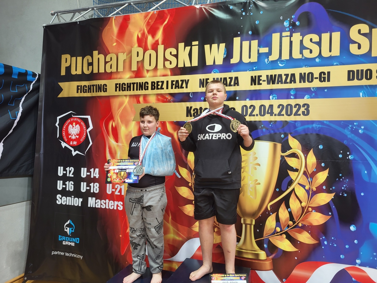 Zdjęcie w galerii na portalu naszwodzislaw.com: 9 medali na Pucharze Polski Ju-Jitsu dla KS STEIN ACADEMY wiadomości z regionu