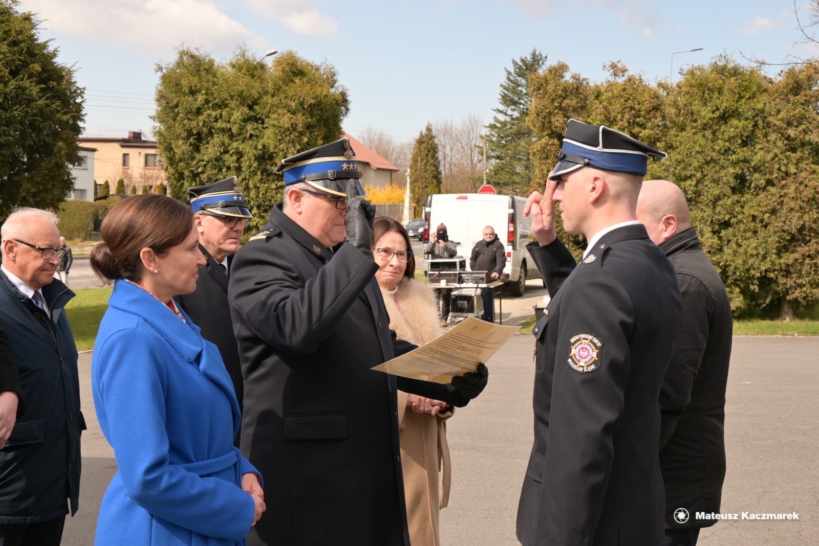 Zdjęcie w galerii na portalu naszwodzislaw.com: Uroczystości wręczenia promes na zakup samochodów ratowniczo - gaśniczych wiadomości z regionu