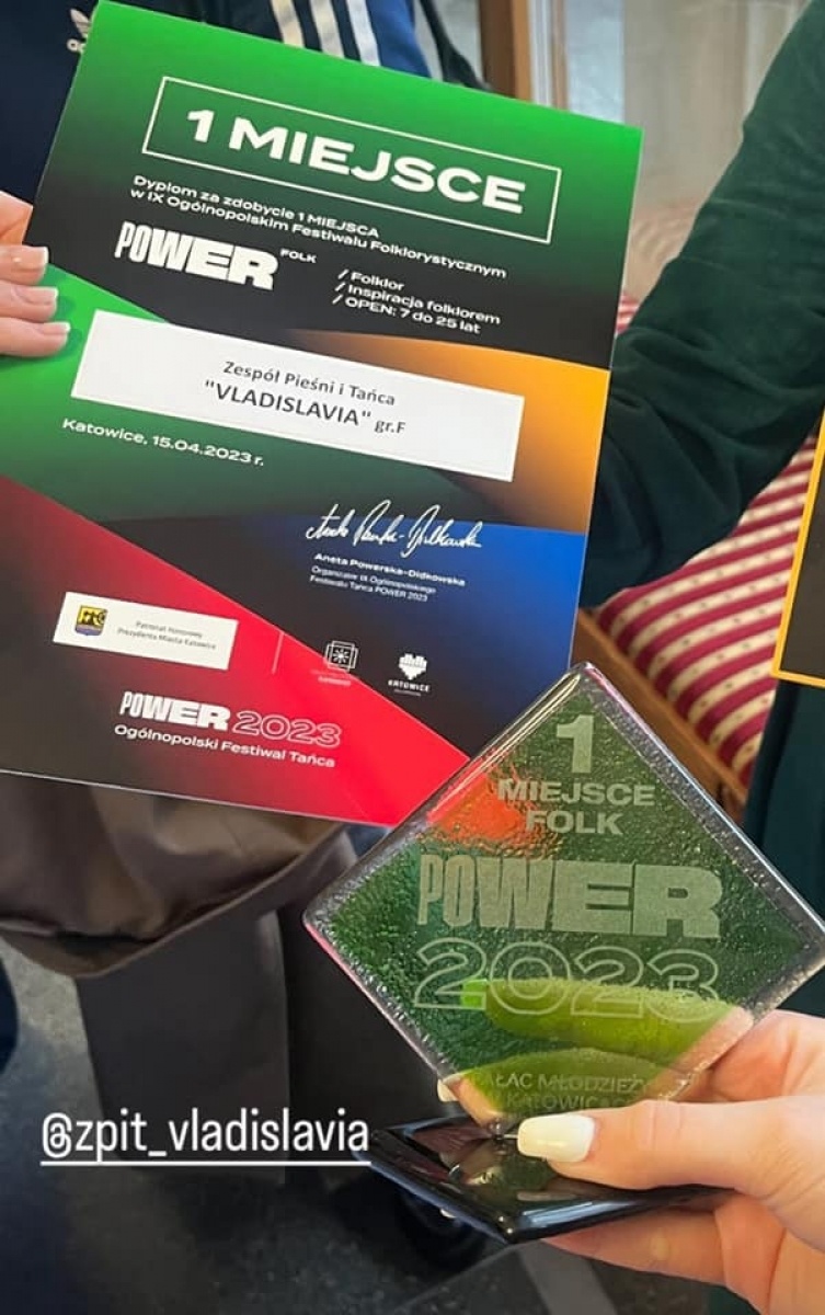 Zdjęcie w galerii na portalu naszwodzislaw.com: ZPiT Vladislavia z główną nagrodą na Festiwalu Power 2023 wiadomości z regionu